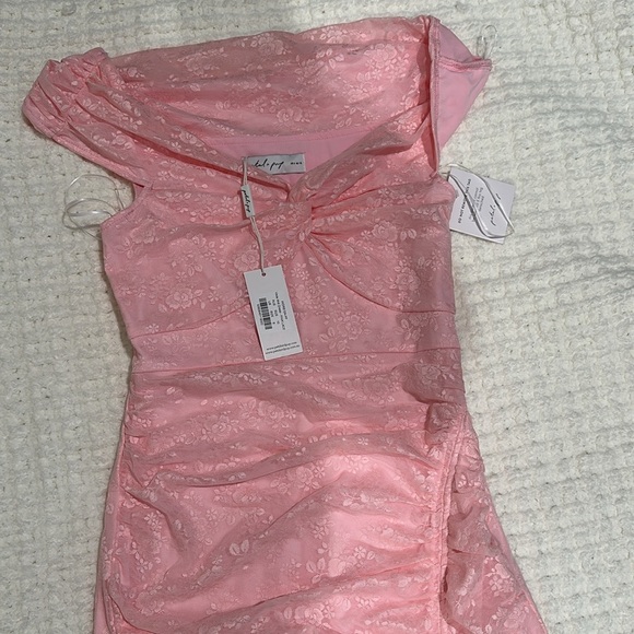 Elegpetal + pump Vada midi dress pink lace - Picture 2 of 12